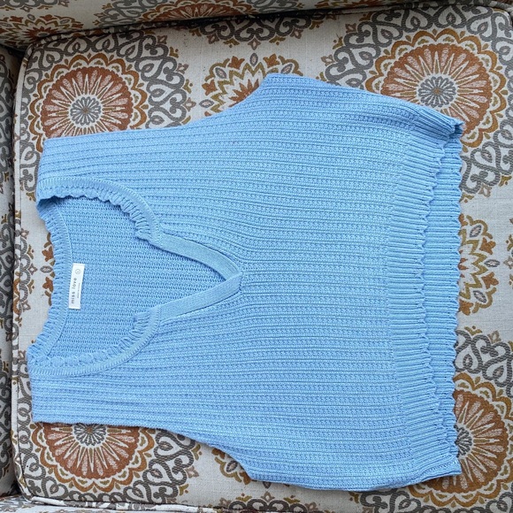 White Fox Boutique (Miss Love) Knit Ruched Crop Tank / Size Large / Never Worn - Picture 2 of 4